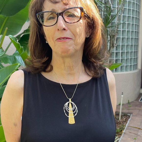 Robert Lee Morris (RLM) Studio Sterling Silver- Brass Necklace - Picture 13 of 13